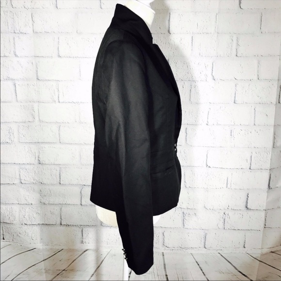 CALVIN KLEIN CHARCOAL BLACK SUIT JACKET SIZE 10 - Picture 3 of 7